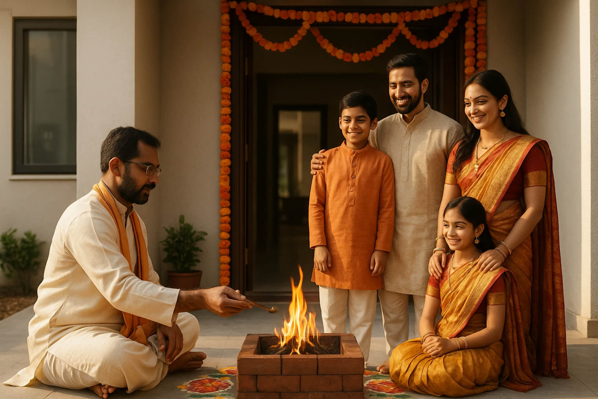 Grih Pravesh Ceremony Banner